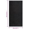 vidaXL Shaggy Rug High Pile Black 80x150 cm