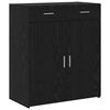 vidaXL Storage Cabinet Black oak 80 x 42.5 x 93.5 cm Engineered wood