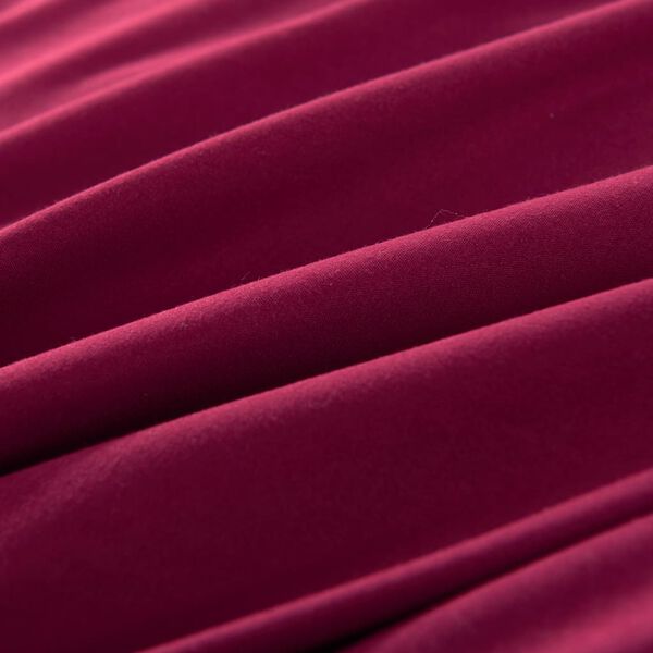 vidaXL Duvet Cover Set Burgundy 155x220/80x80 cm