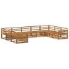 vidaXL Outdoor Sofa Set 9 pcs Natural Solid Acacia Wood
