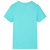Kids' T-shirt with Short Sleeves Aqua 128