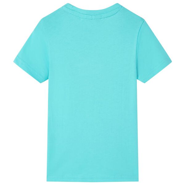 Kids' T-shirt with Short Sleeves Aqua 128