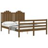 vidaXL Bed Frame without Mattress Honey Brown 140x190 cm Solid Wood