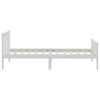 vidaXL Bed Frame without Mattress White Solid Wood Pine 100x200 cm
