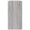 vidaXL Book Cabinet/Sideboard Grey Sonoma 50x25x80 cm Engineered Wood