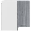 vidaXL Hanging Corner Cabinet Lyon Grey Sonoma 57x57x60 cm Engineered Wood