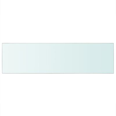 vidaXL Shelf Panel Glass Clear 90x25 cm