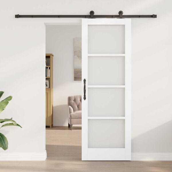 vidaXL Sliding Door ORKDAL White 73.5 x 211 cm