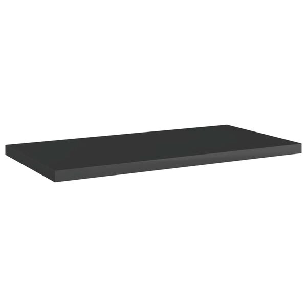 vidaXL Bookshelf Boards 8 pcs High Gloss Black 40x20x1.5 cm Engineered Wood
