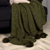 Venture Home Blanket Anny 170x130 cm Acrylic Moss Green