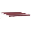 vidaXL Manual Retractable Awning Burgundy 400x300 cm