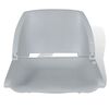 vidaXL Boat Seats 2 pcs Foldable Backrest No Pillow Grey 41x51x48 cm