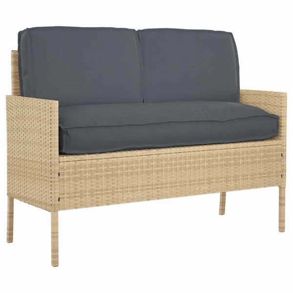 vidaXL Pallet Cushion Set 3 pcs Anthracite 120 x 50 x 12 cm