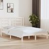 vidaXL Bed Frame without Mattress White 140x200 cm Solid Wood Pine