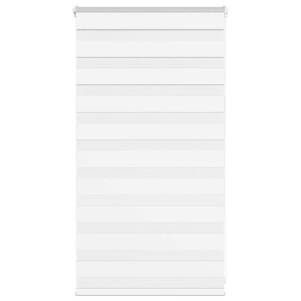 vidaXL Zebra Blind White 85x100 cm Fabric Width 80.9 cm Polyester