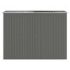 vidaXL Garden Shed Light Grey 192x274x223 cm Galvanised Steel