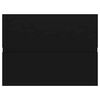vidaXL 2 Piece Bathroom Furniture Set Black Engineered Wood