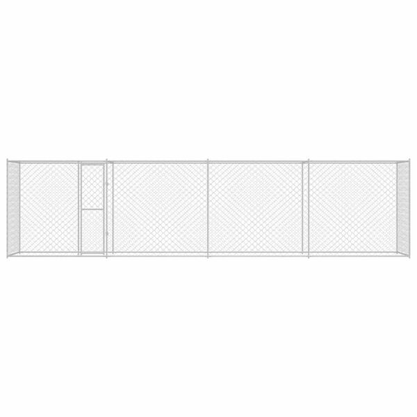 vidaXL Dog Cage Silver 800 x 200 x 200 cm Galvanised Steel