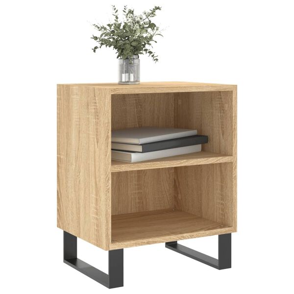 vidaXL Bedside Cabinets 2 pcs Sonoma Oak 40x30x50 cm Engineered Wood