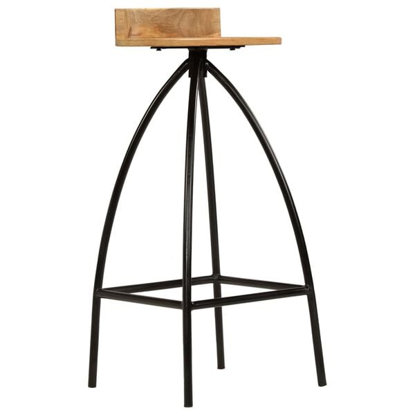 vidaXL Bar Chairs 2 pcs Solid Mango Wood