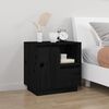 vidaXL Bedside Cabinets 2 pcs Black 50x34x50 cm Solid Wood Pine