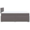 vidaXL Box Spring Bed with Mattress Grey 120x190 cm Small Double Faux Leather
