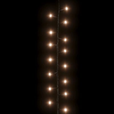 vidaXL Compact LED String with 400 LEDs Warm White 13 m PVC