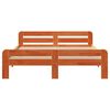 vidaXL Bed Frame without Mattress Wax Brown 160x200 cm Solid Wood Pine