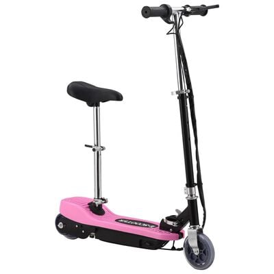 vidaXL Electric Scooter with Seat 120 W Pink