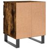 vidaXL Bedside Cabinet Smoked Oak 40x35x50 cm Engineered Wood