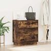 vidaXL Bedside Cabinet Smoked Oak 71 x 34.5 x 75 cm Engineered wood
