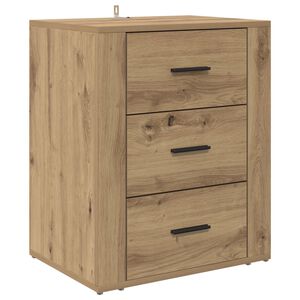 vidaXL Bedside Cabinet Artisan Oak 35 x 50 x 60 cm Engineered Wood