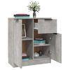 vidaXL Sideboards 2 pcs Concrete Grey 60x30x70 cm Engineered Wood