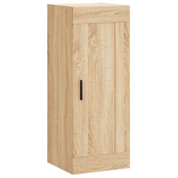 vidaXL Wall Mounted Cabinet Sonoma Oak 34.5x34x90 cm Engineered Wood