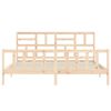 vidaXL Bed Frame without Mattress Super King Size Solid Wood Pine