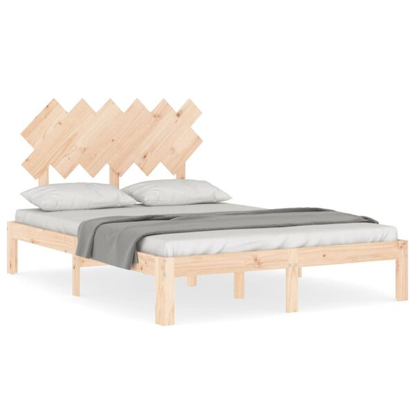 vidaXL Bed Frame without Mattress 120x200 cm Solid Wood Pine