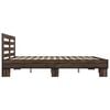 vidaXL Bed Frame without Mattress Brown Oak 200x200 cm