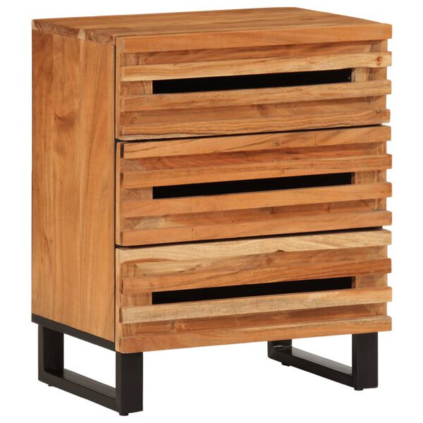 vidaXL Bedside Cabinet 50x34x62 cm Solid Wood Acacia