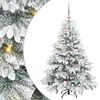 vidaXL Artificial Christmas Tree with 150 LEDs Green 120 cm PE and PVC
