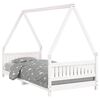 vidaXL Kids Bed Frame White 90x200 cm Solid Wood Pine