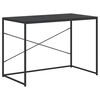 vidaXL Computer Desk Black 110x60x70 cm Engineered Wood
