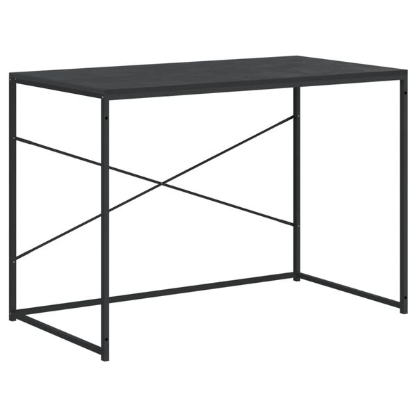 vidaXL Computer Desk Black 110x60x70 cm Engineered Wood