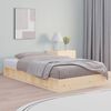 vidaXL Bed Frame without Mattress 120x190 cm Small Double Small Double Solid Wood