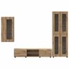 vidaXL TV Cabinet Set with Drawer FLORIN Artisan Oak Engineered Wood