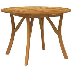 vidaXL Garden Table &Oslash; 110 cm Solid Wood Acacia