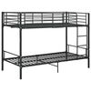 vidaXL Bunk Bed without Mattress Black Metal 90x200cm