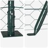 vidaXL Fence Post Green 100 x 0.4 m (50 mm mesh) Steel and PVC