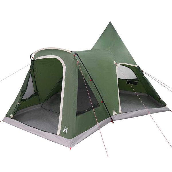 vidaXL Teepee Tent with Roof with Storage Green 545 x 450 x 295 cm