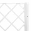 vidaXL Garden Planter with Trellis White 160x40x142 cm PP
