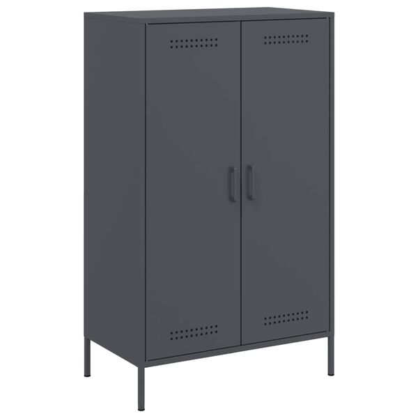 vidaXL Highboard Anthracite 68x39x113 cm Steel